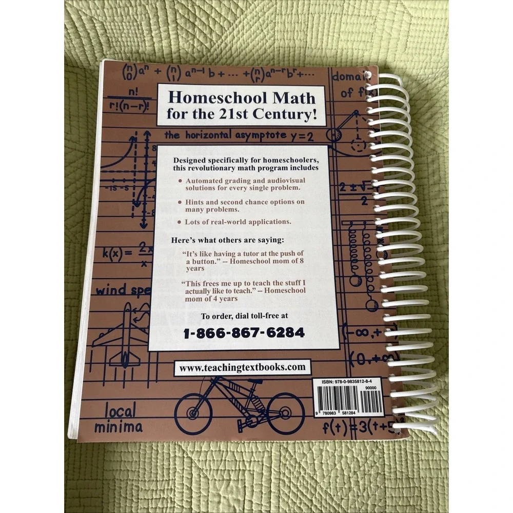 Pre-Calculus, Version 2.0: A Teaching Textbook by Greg Sabouri Spiral Bound-Good